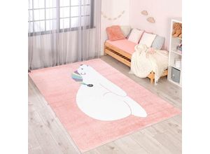 4262372645838 - Kinderteppich CARPET CITY ANIME921 Teppiche Gr B L 160 cm x 230 cm 11 mm 1 St rosa Kinder Kinderzimmerteppiche