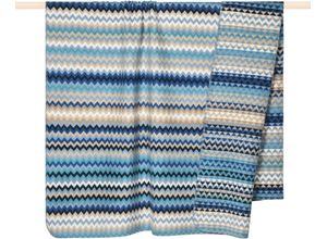 4262377412596 - Wohndecke PAD CELIN Wohndecken Gr B L 150 cm x 200 cm blau (blue) Decken Made in Europe