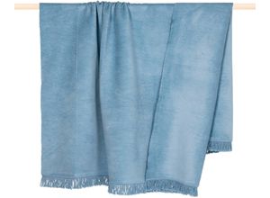 4262377418826 - Wohndecke PAD SYDNEY Wohndecken Gr B L 150 cm x 200 cm blau (light blue) Decken Made in Europe