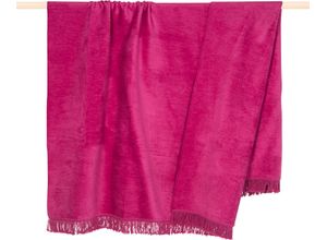 4262377418840 - Wohndecke PAD SYDNEY Wohndecken Gr B L 150 cm x 200 cm pink (fuchsia) Decken Made in Europe