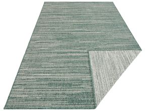 4262377771495 - Teppich ELLE DECORATION Mèlange Teppiche Gr B L 160 cm x 230 cm 5 mm 1 St grün Esszimmerteppiche Flachgewebe In-& Outdoor Modern Wendeteppich Balkon Wohnzimmer