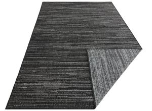 4262377771648 - Teppich ELLE DECORATION Mèlange Teppiche Gr B L 200 cm x 290 cm 5 mm 1 St schwarz (schwarz weiß) Esszimmerteppiche Flachgewebe In-& Outdoor Modern Wendeteppich Balkon Wohnzimmer