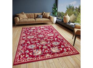 4262377774991 - Teppich HANSE HOME Caracci Teppiche Gr B L 200 cm x 280 cm 8 mm 1 St rot Orientalische Muster Orientalisch Orient Kurzflor Wohnzimmer Schlafzimmer Esszimmer