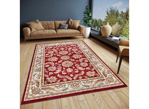 4262377775639 - Teppich HANSE HOME Reni Teppiche Gr B L 200 cm x 280 cm 8 mm 1 St rot (rotcreme) Orientalische Muster Orientalisch Orient Kurzflor Wohnzimmer Schlafzimmer Esszimmer