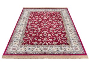 4262377777510 - Teppich FREUNDIN HOME COLLECTION Djamila Teppiche Gr B L 195 cm x 300 cm 3 mm 1 St rot Fransenteppich Orientalische Muster Orient-Design Vintage-Look Fransen Kurzflor weich Wohnzimmer