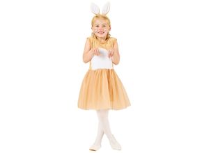 4262381010443 - buttinette Kinderkleid Hase hellbraun weiß