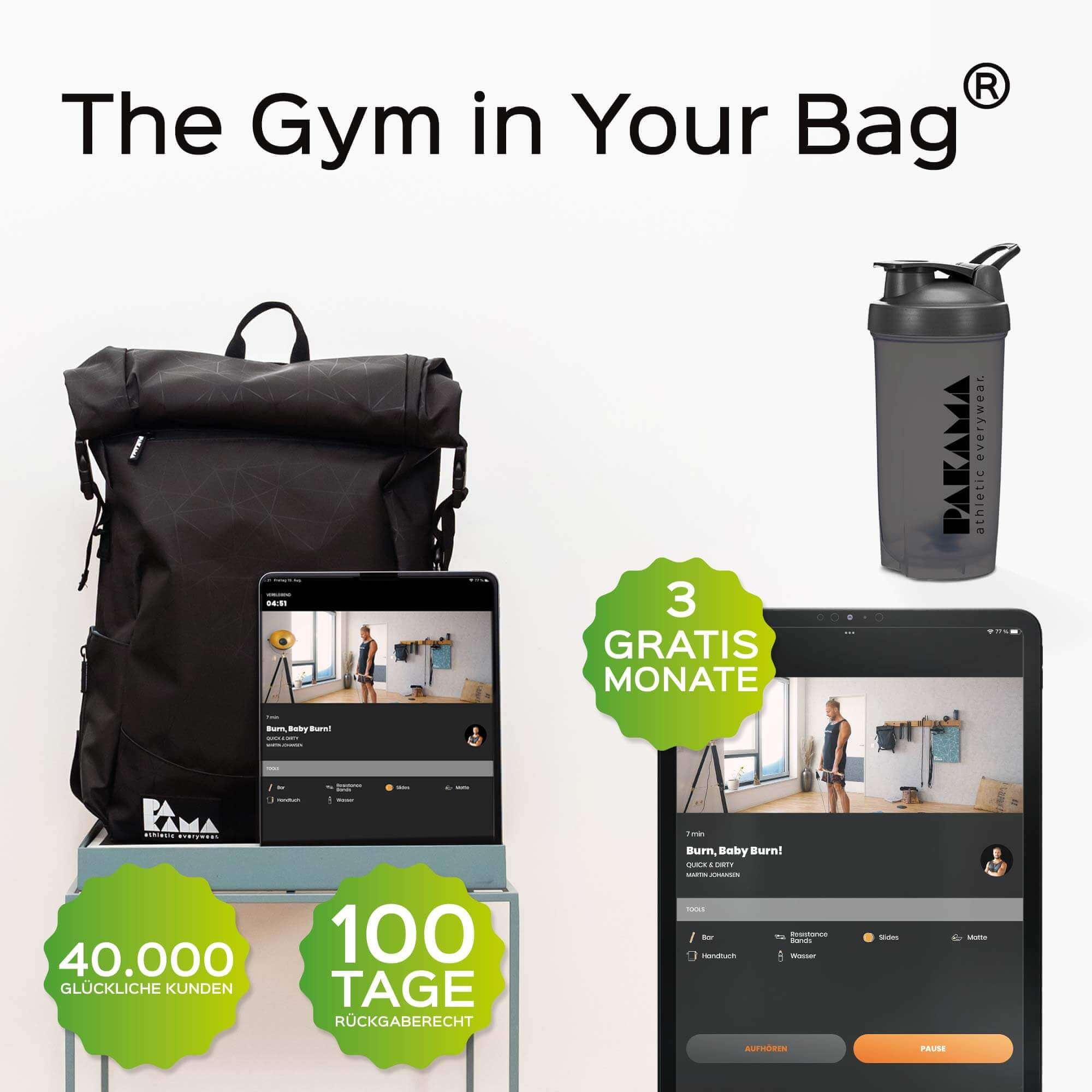 4262382281569 - Fitnessstudio to Go (+3 Monate App) + Shaker