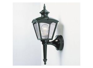 4262382960419 - Meinewunschleuchte - led Außenwandleuchte Landhausstil Aluminium Grün Höhe 43cm