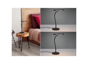 4262382960693 - Meinewunschleuchte - led Schreibtischleuchte in Schwarz matt 2er set mit 4-Stufen Dimmer