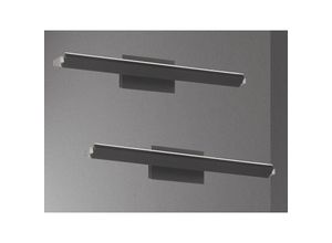 4262382964943 - Meinewunschleuchte - 2er set led Wandlampen Schwarz schwenkbar & dimmbar 60cm lang