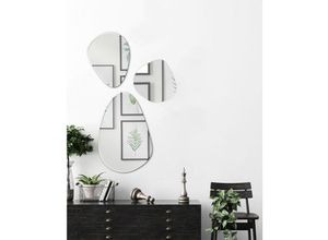 4262382965254 - Mirrors And More - Wandspiegel 3er set mit Facettenschliff 30x30cm 30x40cm 40x60cm