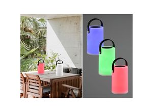 4262382967777 - Meinewunschleuchte - Kleine Akku Tischleuchte 2er set rgb Solar & usb aufladbarHöhe 20cm