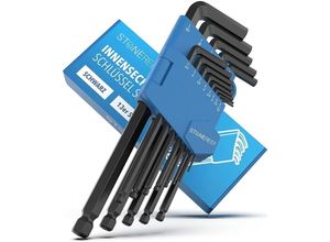 4262384160312 - Allen Key Set 13 Pieces [incl Ball Head] - 127-10 mm Allen Key Set Hex Key Hand Tool Set for Craftsmen Allen Wrench Allen Key Set - Stone Reef