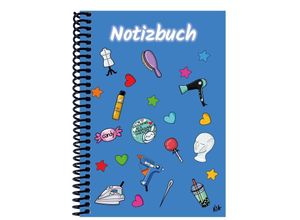 4262385942641 - A 4 Notizbuch Manga Items blau liniert