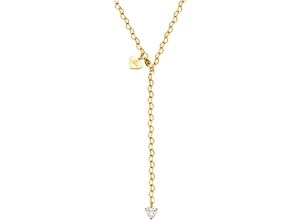 4262390030876 - Y-Kette Schmuck Geschenk Endless Love Herz Glitzer 23031 Halsketten Gr Edelstahl Länge 60 cm goldfarben (gelbgoldfarben kristallweiß) Damen mit Zirkonia (synth)