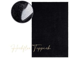 4262400510183 - Teppich Hochflor Shaggy Flauschig Weich Einfarbig Anthrazit 120 x 170 cm