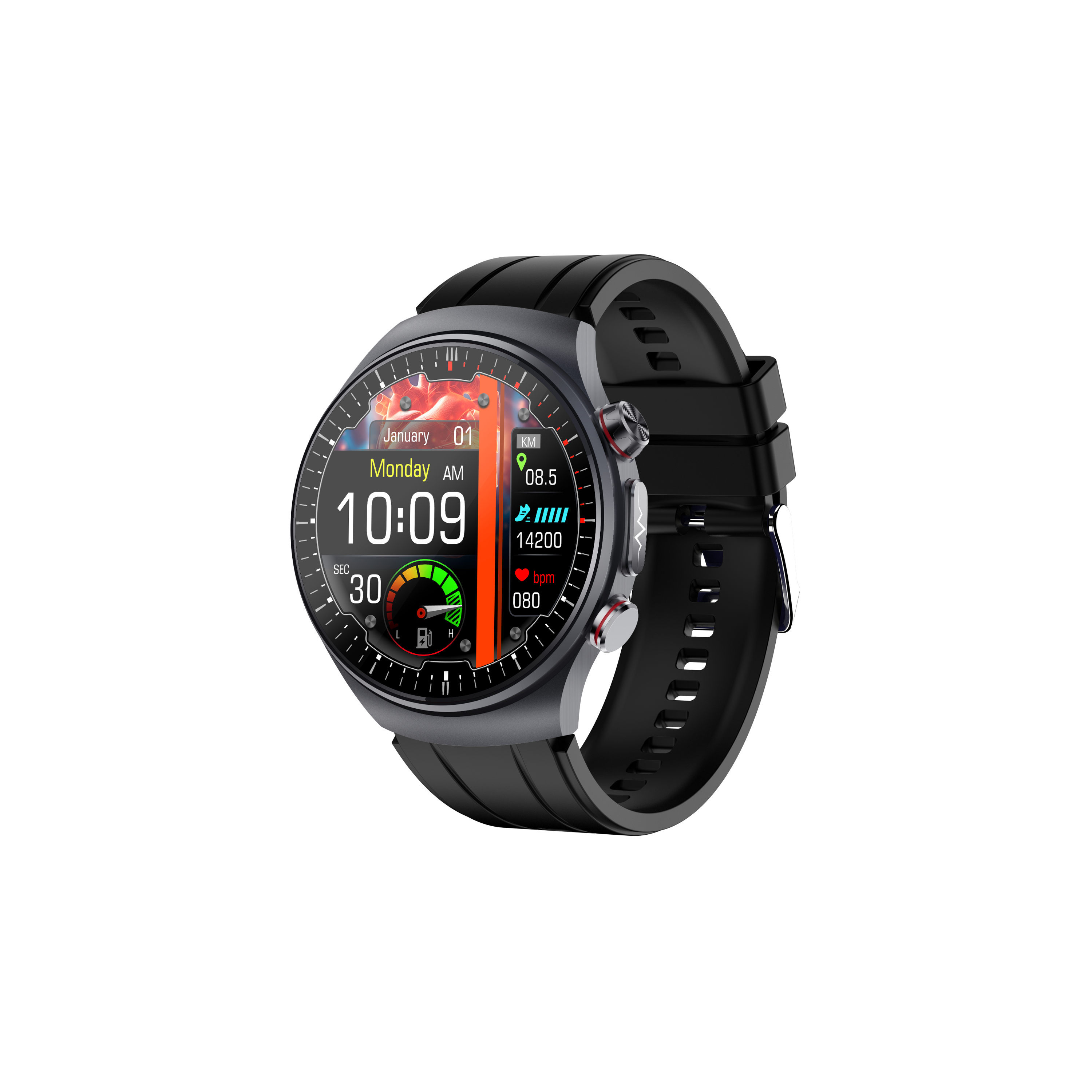 4262404518406 - CARE Pro 5 – Gesundheitsuhr mit EKG KI-Analyse Pflegefunktion & Telefonie (2026)