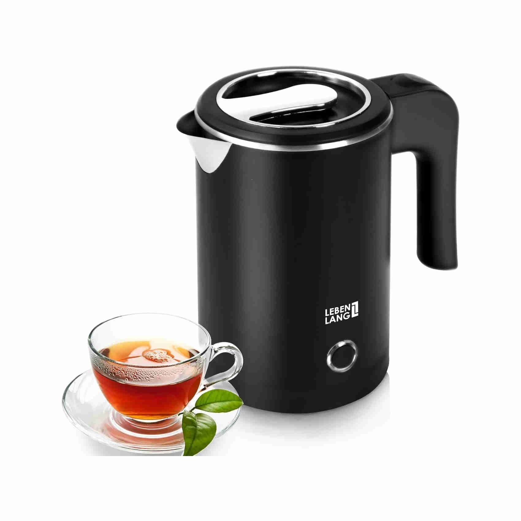 4262406930206 - Lebenlang LBL2319 Elektrischer Wasserkocher - 05L - Edelstahl - 600W - Schwarz 4262406930206 - Lebenlang LBL2319 Elektrischer Wasserkocher - 05L - Edelstahl - 600W - Schwarz
