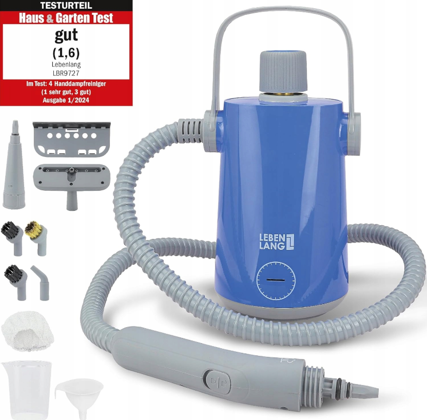 4262406930787 - - Elektrischer Dampfreiniger Handdampfreiniger - 1000W & 300ml + 10x Zubehör 4262406930787 - - Elektrischer Dampfreiniger Handdampfreiniger - 1000W & 300ml + 10x Zubehör