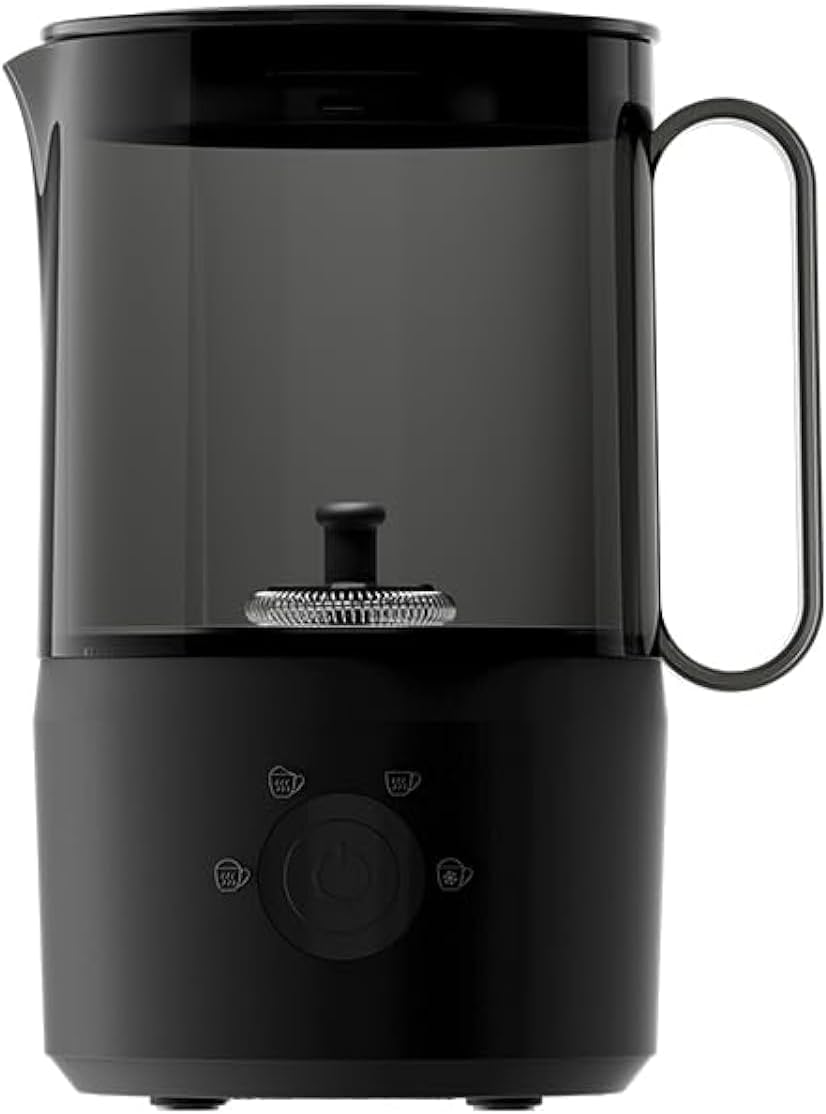 4262406932385 - Elektrischer Milchaufschäumer - 100% BPA-frei & 4 Betriebsarten inkl 2 x Schneebesen - 300 ml - Mattschwarz