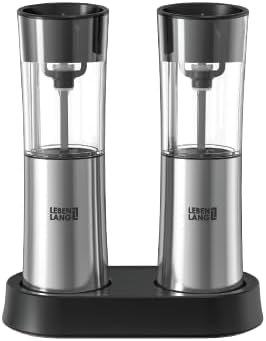 4262406932736 - LEBENLANG Elektrische Salz- und Pfeffermühle - Automatisch - Elegantes Design und einfache Bedienung 4262406932736 - LEBENLANG Elektrische Salz- und Pfeffermühle - Automatisch - Elegantes Design und einfache Bedienung