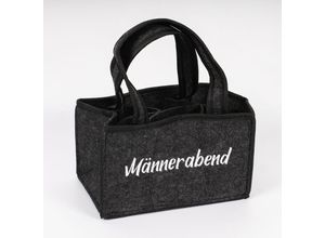 4262414235423 - Inda-exclusiv - 6er Filz Männerhandtasche Flaschenhalter -M290946-maennerabend