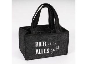 4262414235461 - Inda-exclusiv - 6er Filz Männerhandtasche Flaschenhalter -M290946-Biergutallesgut