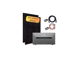 4262414422212 - Balkonkraftwerk mit Speicher 870W - inkl Anker SOLIX Solarbank 2 Pro