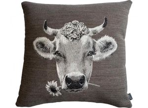 4262415730538 - Dekokissen PAD MOO Dekokissen_Sitzkissen_Kissenhüllen Gr B L 45 cm x 45 cm 1 St grau (grey) Dekokissen