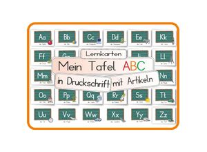 4262416630301 - Mein Tafel ABC in Druckschrift mit Artikeln - Helga Momm Loseblatt