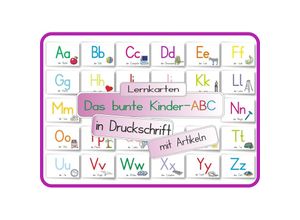 4262416630325 - Das bunte Kinder-ABC in Druckschrift mit Artikeln - Helga Momm Kartoniert (TB)