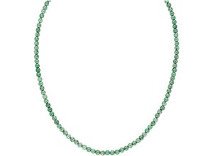 4262417891008 - Perlenkette Schmuck Geschenk Edelstein 23381 Halsketten Gr Edelstahl Länge 40 cm goldfarben (gelbgoldfarben grün) Damen mit Amethyst oder Aventurin