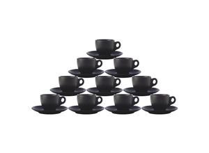 4262418970467 - Espressotassen mit Untertassen Caviar Black 80 ml 10er Set