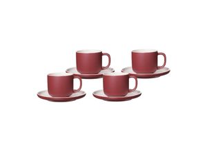 4262418970665 - Kaffeetassen mit Untertassen Jasper 240 ml 4er Set