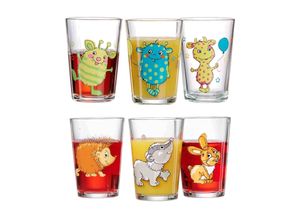 4262418973413 - Kindergläser Monsterchen Waldtiere 205 ml 6er Set