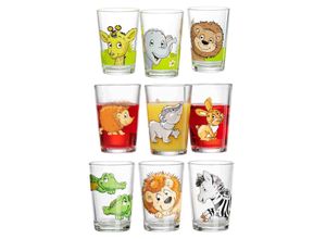 4262418973666 - Kindergläser Dschungel Wald Zoo 205 ml 9er Set