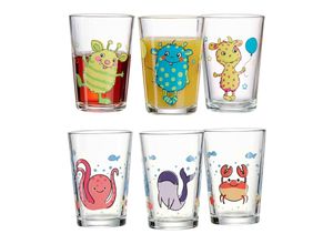 4262418976131 - Kindergläser Meerestiere und Monsterchen 205 ml 6er Set