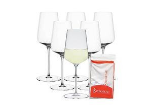 4262418979903 - Weißweingläser + Poliertuch Definition 430 ml 6er Set