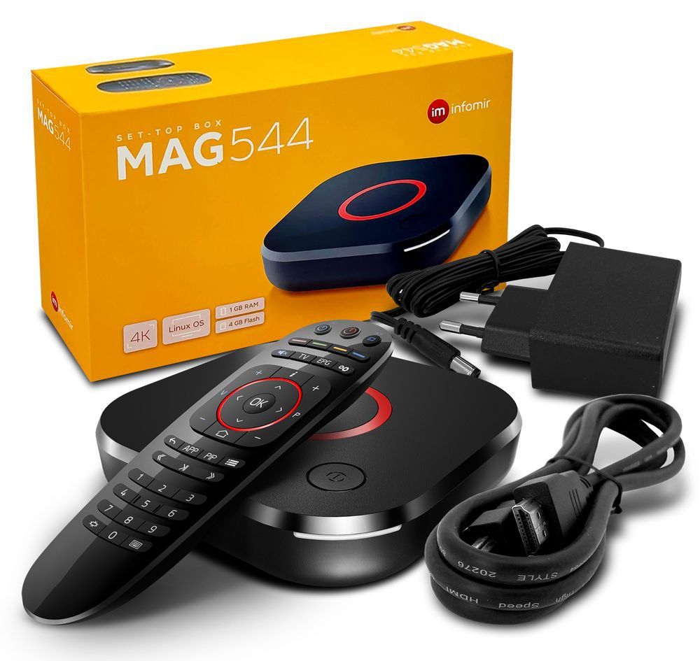 4262419060167 - MAG 544 IPTV Set Top Box mit 4K und HEVC H 265 Unterstützung Linux