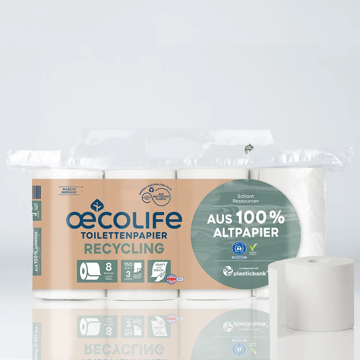 4262419330130 - Toilettenpapier 8er RECYCLING