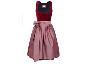 4262419960931 - Midi Dirndl Lilly Samt Rot