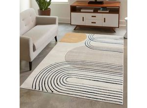 4262420641096 - Teppich CARPET CITY BONITO 7157 Teppiche Gr B L 160 cm x 230 cm 11 mm 1 St beige Esszimmerteppiche