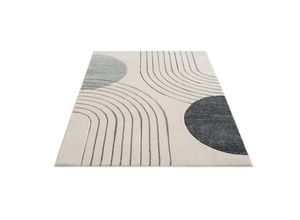 4262420641638 - Teppich CARPET CITY BONITO 7170 Teppiche Gr B L 160 cm x 230 cm 11 mm 1 St grau Esszimmerteppiche