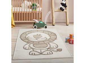 4262420645537 - Kinderteppich CARPET CITY MARA717 Teppiche Gr B L 160 cm x 230 cm 11 mm 1 St beige (creme) Kinder Kinderzimmerteppiche