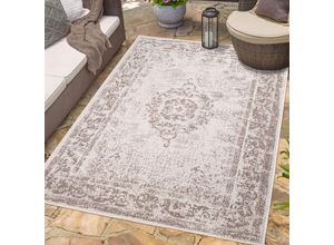 4262420648422 - Outdoorteppich CARPET CITY DUO RUG 5577 Teppiche Gr B L 160 cm x 230 cm 5 mm 1 St beige (creme) Moderne Teppiche Wendeteppich Wetterfest In- & Outdoor Balkon Terrasse Wohnzimmer