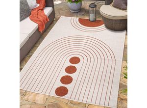 4262420648606 - Outdoorteppich CARPET CITY DUO RUG 5739 Teppiche Gr B L 160 cm x 230 cm 5 mm 1 St rot Moderne Teppiche