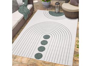 4262420648668 - Outdoorteppich CARPET CITY DUO RUG 5739 Teppiche Gr B L 160 cm x 230 cm 5 mm 1 St grün Moderne Teppiche Wendeteppich Wetterfest In- & Outdoor Balkon Terrasse Wohnzimmer