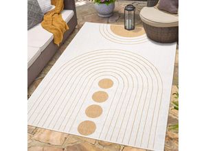 4262420648781 - Outdoorteppich CARPET CITY DUO RUG 5739 Teppiche Gr B L 160 cm x 230 cm 5 mm 1 St gelb Moderne Teppiche Wendeteppich Wetterfest In- & Outdoor Balkon Terrasse Wohnzimmer