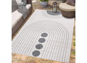 4262420648842 - Outdoorteppich CARPET CITY DUO RUG 5739 Teppiche Gr B L 160 cm x 230 cm 5 mm 1 St grau Moderne Teppiche Wendeteppich Wetterfest In- & Outdoor Balkon Terrasse Wohnzimmer