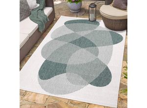 4262420649146 - Outdoorteppich CARPET CITY DUO RUG 5835 Teppiche Gr B L 160 cm x 230 cm 5 mm 1 St grün Moderne Teppiche